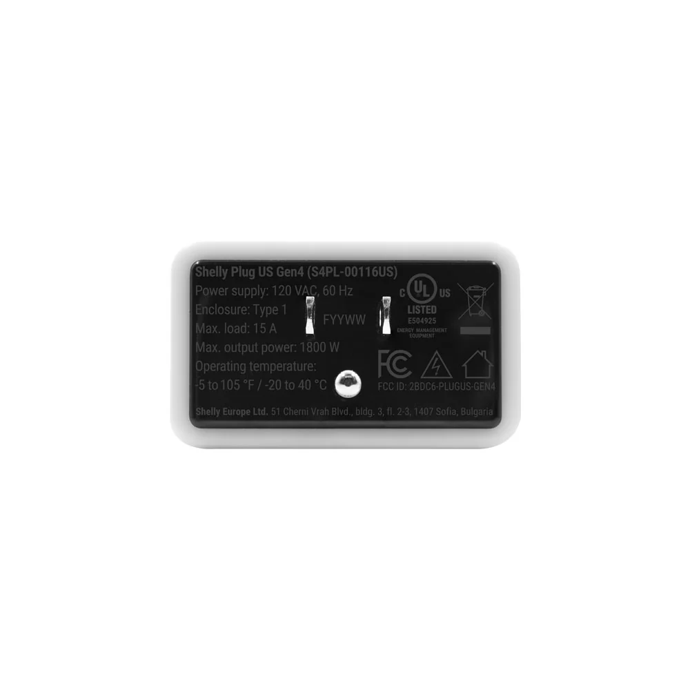 Shelly Plug US Gen4 Black - 4-pack - Image 4
