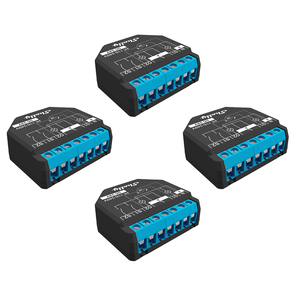 Shelly Plus 2PM UL-Certified - 4 pack